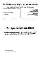 Steinbruch - Geschichte von Klink