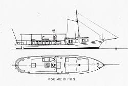 Risszeichnungen der Woglinde, Urheber Karl Nordmann/Bremerhaven